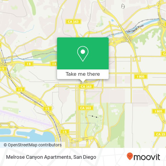 Melrose Canyon Apartments map