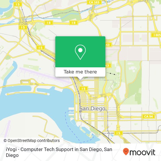 iYogi - Computer Tech Support in San Diego map