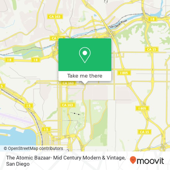 Mapa de The Atomic Bazaar- Mid Century Modern & Vintage