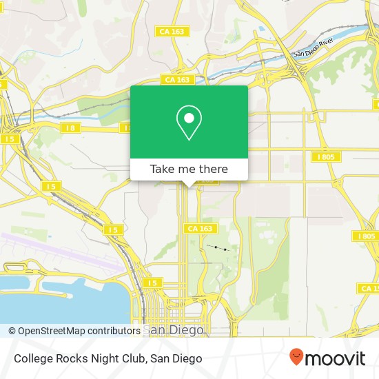 Mapa de College Rocks Night Club