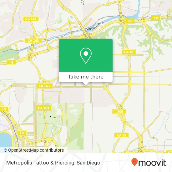 Mapa de Metropolis Tattoo & Piercing