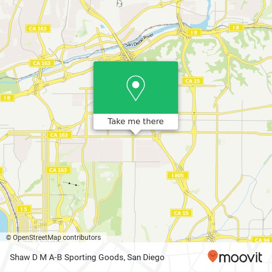 Shaw D M A-B Sporting Goods map