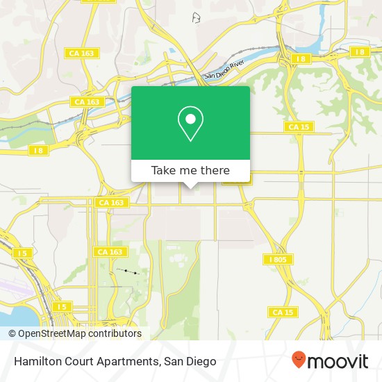 Mapa de Hamilton Court Apartments