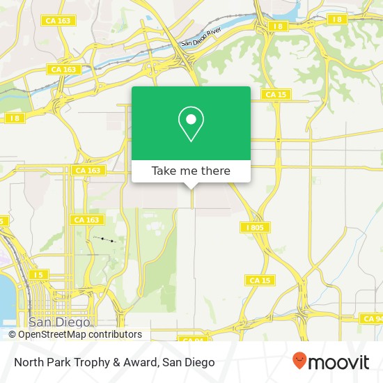 North Park Trophy & Award map
