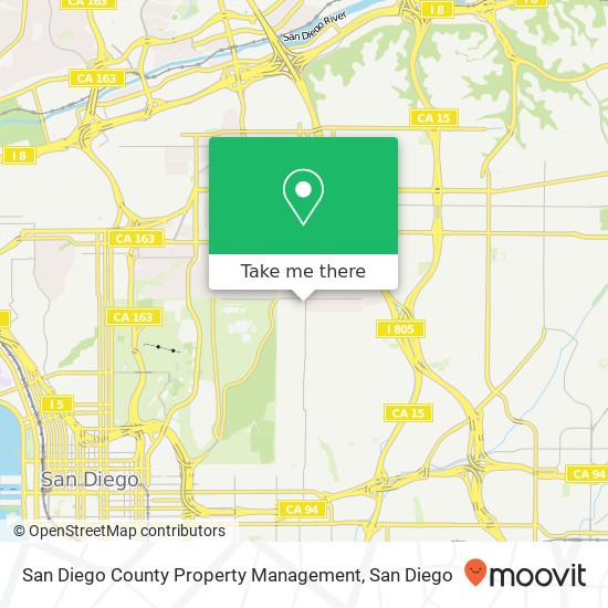 San Diego County Property Management map