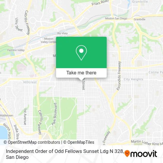 Independent Order of Odd Fellows Sunset Ldg N 328 map