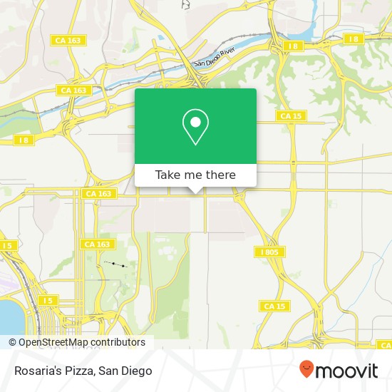 Rosaria's Pizza map