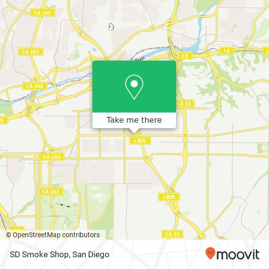 Mapa de SD Smoke Shop