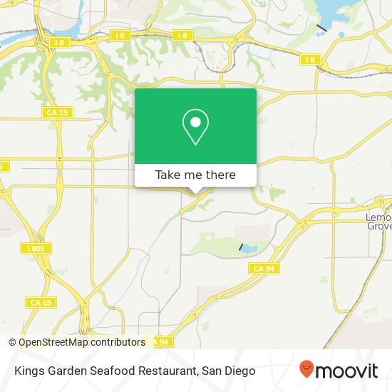 Mapa de Kings Garden Seafood Restaurant