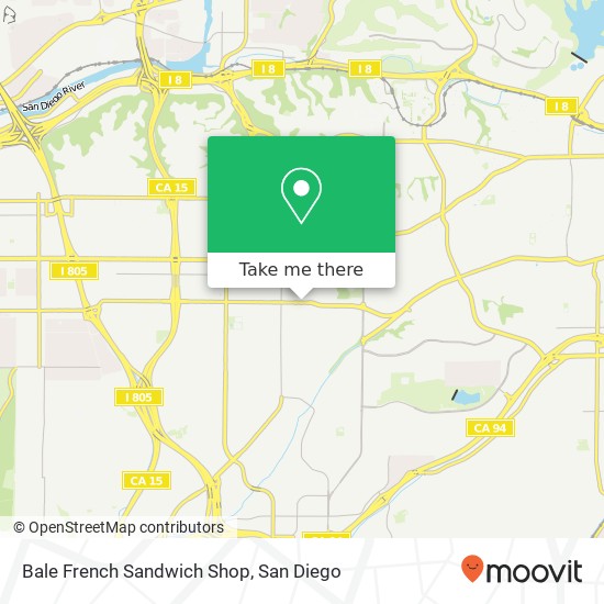 Mapa de Bale French Sandwich Shop