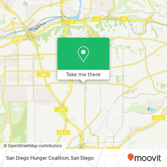 San Diego Hunger Coalition map
