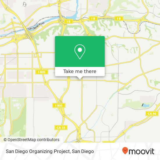 San Diego Organizing Project map