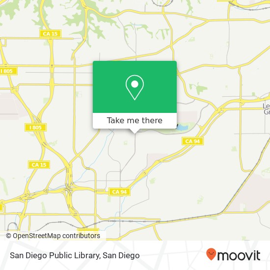 San Diego Public Library map