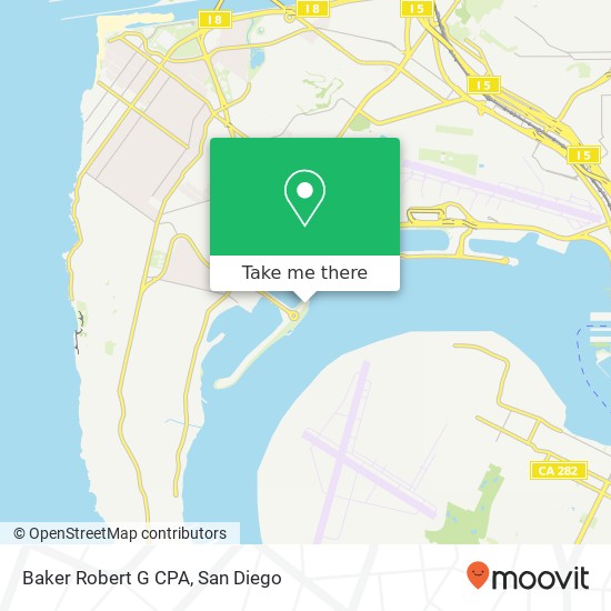 Baker Robert G CPA map