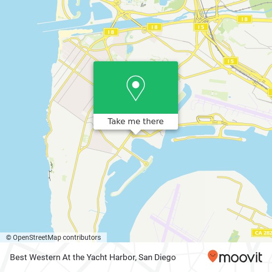 Best Western At the Yacht Harbor map