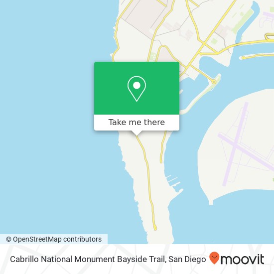 Cabrillo National Monument Bayside Trail map