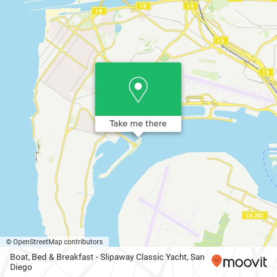 Boat, Bed & Breakfast - Slipaway Classic Yacht map