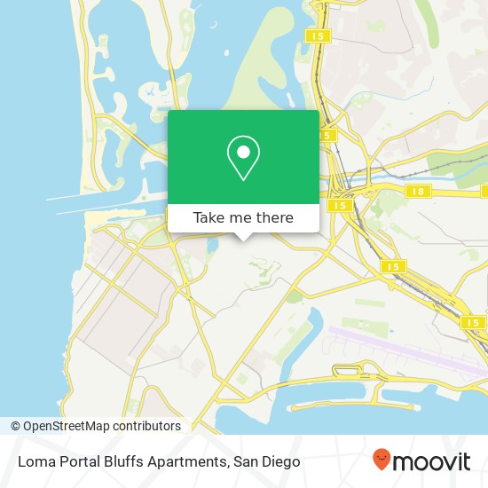 Loma Portal Bluffs Apartments map
