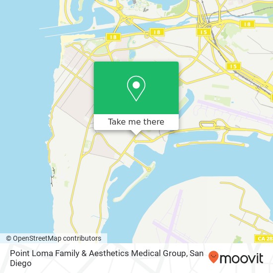 Point Loma Family & Aesthetics Medical Group map