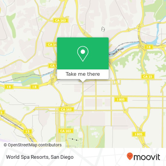 World Spa Resorts map