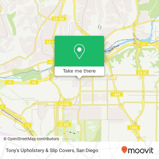 Tony's Upholstery & Slip Covers map