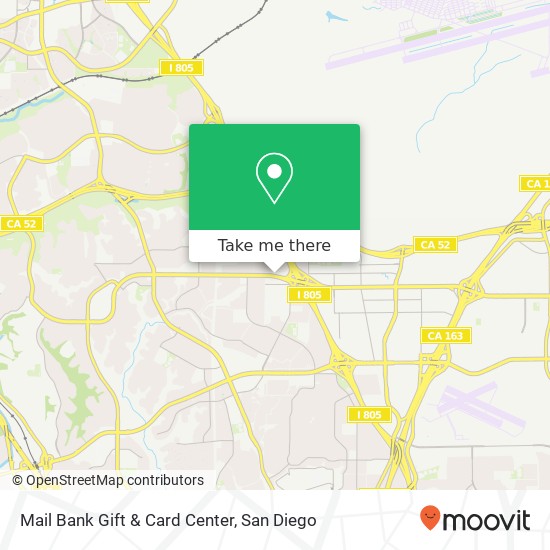 Mapa de Mail Bank Gift & Card Center