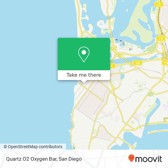 Quartz O2 Oxygen Bar map