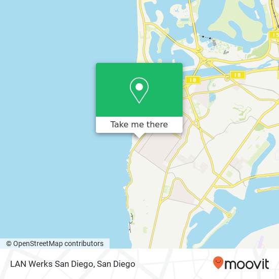 LAN Werks San Diego map