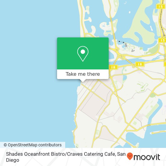 Mapa de Shades Oceanfront Bistro / Craves Catering Cafe