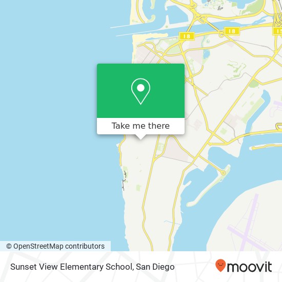 Mapa de Sunset View Elementary School