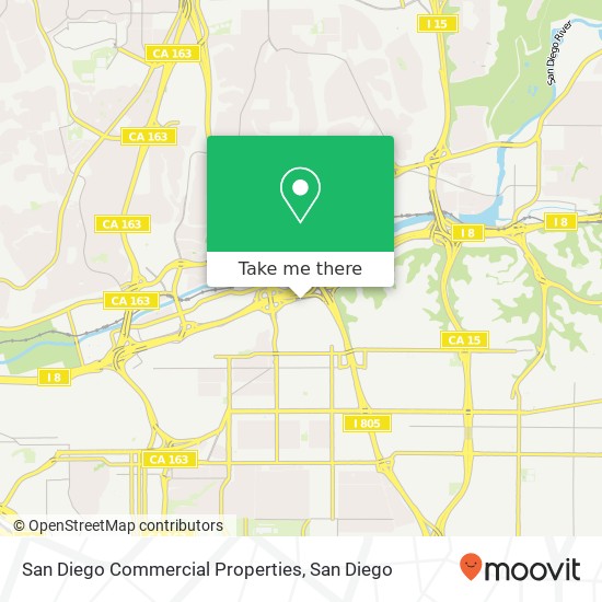 Mapa de San Diego Commercial Properties