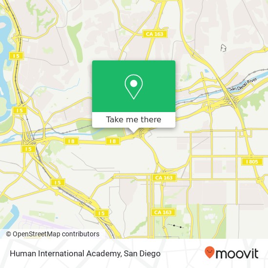 Human International Academy map