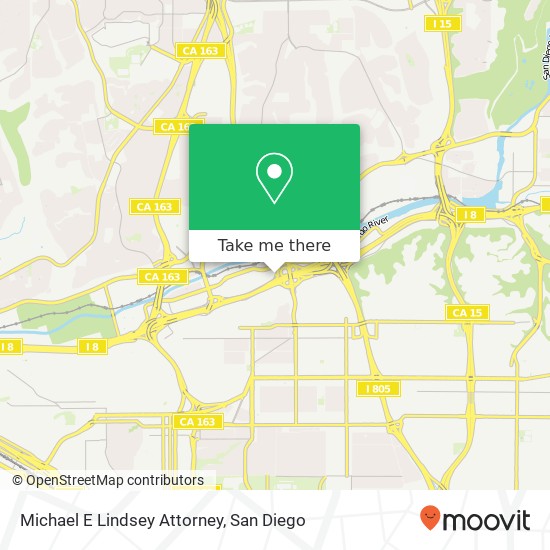 Michael E Lindsey Attorney map
