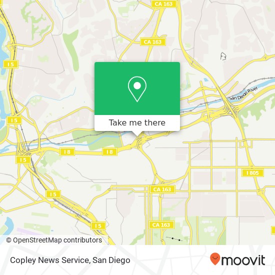 Mapa de Copley News Service
