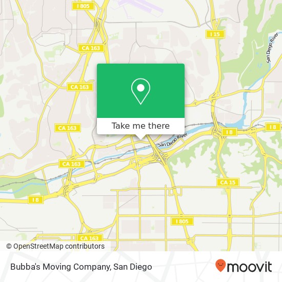 Bubba's Moving Company map