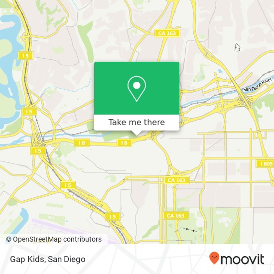 Gap Kids map