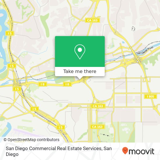 Mapa de San Diego Commercial Real Estate Services