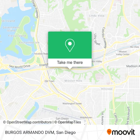 Mapa de BURGOS ARMANDO DVM