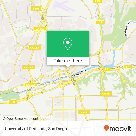 Mapa de University of Redlands