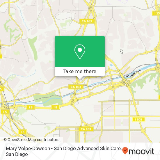 Mary Volpe-Dawson - San Diego Advanced Skin Care map