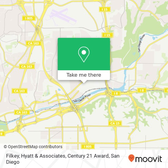 Filkey, Hyatt & Associates, Century 21 Award map