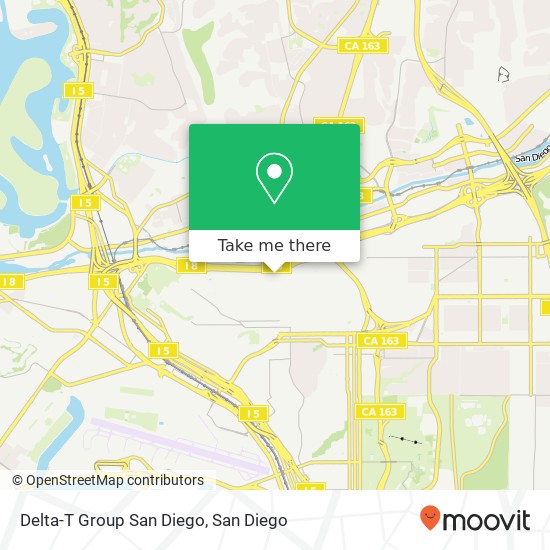 Mapa de Delta-T Group San Diego
