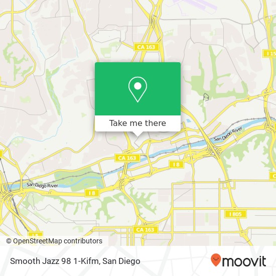 Smooth Jazz 98 1-Kifm map