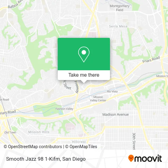 Mapa de Smooth Jazz 98 1-Kifm