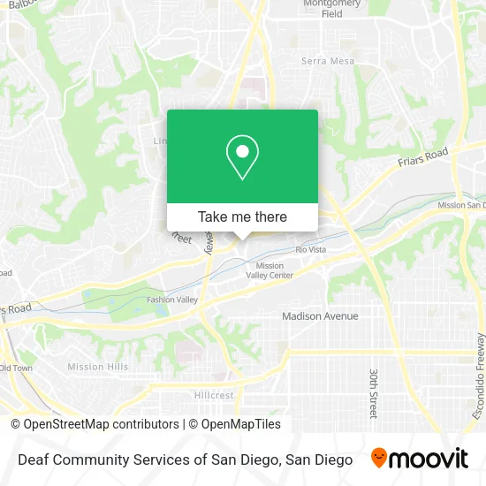 Mapa de Deaf Community Services of San Diego