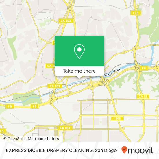 EXPRESS MOBILE DRAPERY CLEANING map