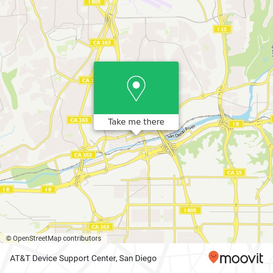 AT&T Device Support Center map