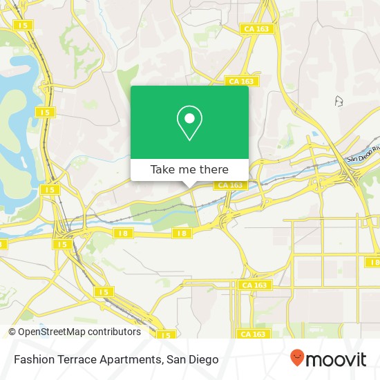 Mapa de Fashion Terrace Apartments