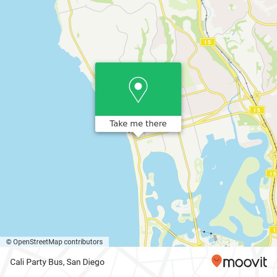 Cali Party Bus map