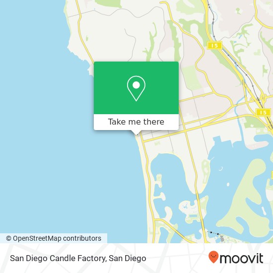 San Diego Candle Factory map